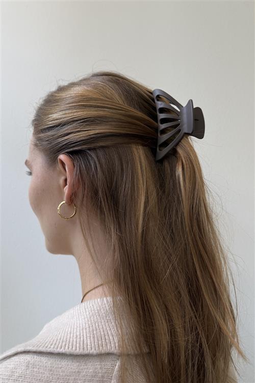 Hollow Claw Clip - Kaffe - One-Size - TeeShoppen