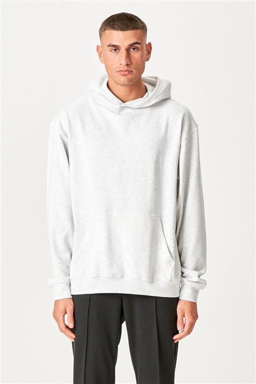 Hoodie uden snor - Ask Grå - M - TeeShoppen