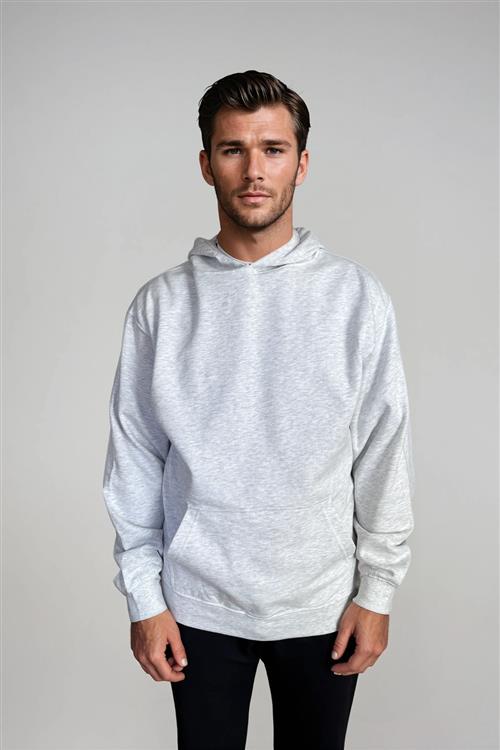 Hoodie uden snor - Ask Grå - 2XL - TeeShoppen