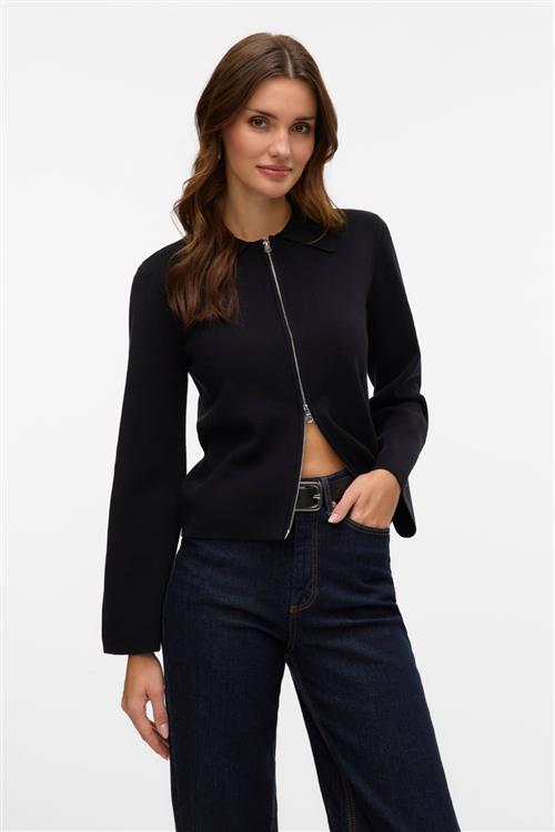 Hanna LS Knit Cardigan - Sort - L - Vero Moda