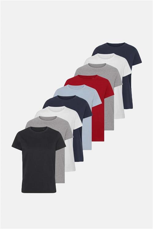 Basic T-shirt - Pakketilbud - Dame (9 stk.) - Slim fit - Default Title - TeeShoppen