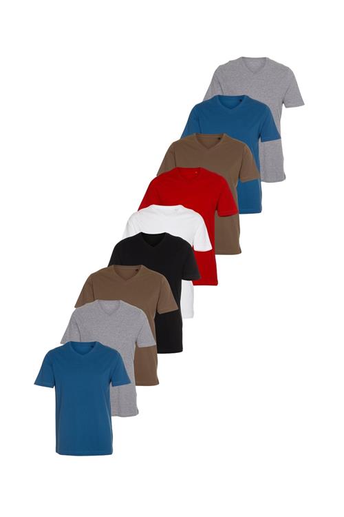 Basic V-neck t-shirt - Pakketilbud (9 stk.) - Default Title - TeeShoppen