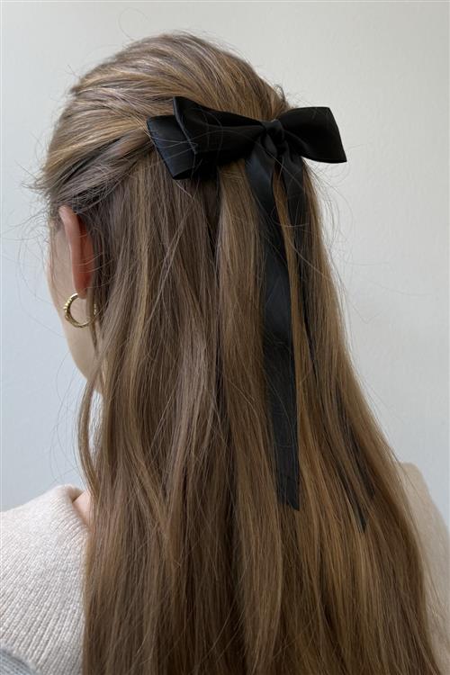 Bow Clip - Sort - One-Size - TeeShoppen