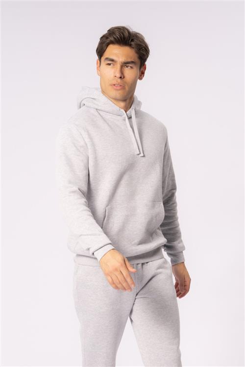 Essential Hoodie - Gråmeleret - M - TeeShoppen