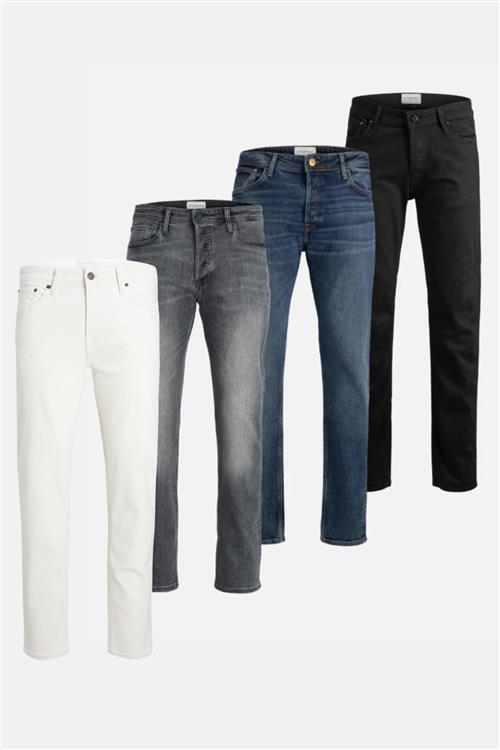 4 stk. Originale Performance Jeans (Regular) - Pakketilbud - Herre - Default Title - TeeShoppen