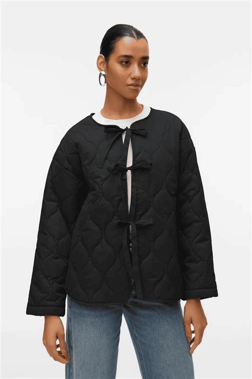 Sabine LS Quiltet Jakke - Sort - M - Vero Moda