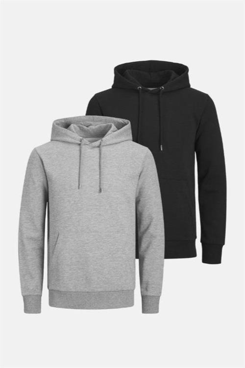 2 stk. Basic Hoodie Sweat (herre) - Pakketilbud - Herre - Default Title - TeeShoppen