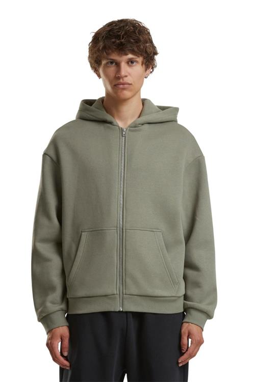 Everyday Zip Hoodie - Pale Olive - 2XL - TeeShoppen