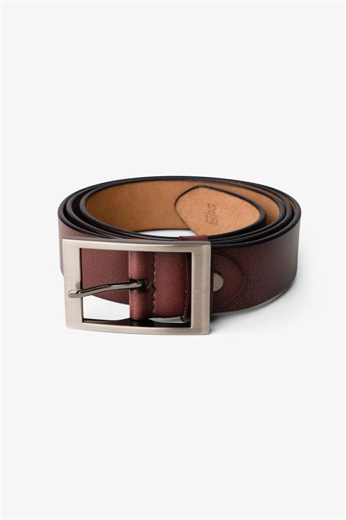 Texas Læderbælte - Brun - 105-cm - TeeShoppen