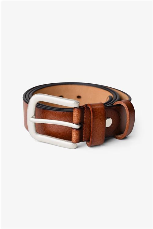 Walton Læderbælte - Brun - 115-cm - TeeShoppen