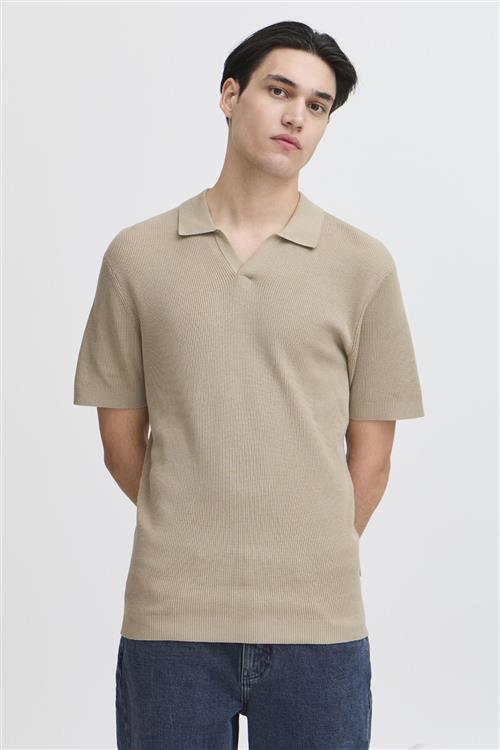 Se George Strikket Polo - Beige - L - TeeShoppen ved Teeshoppen