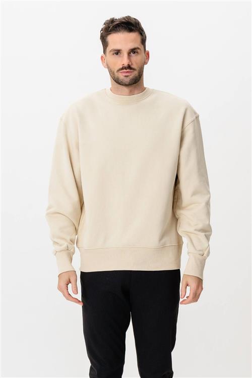 Heavy Crewneck - Beige - L - TeeShoppen