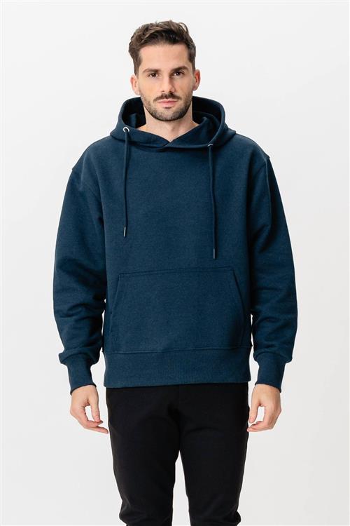 Heavy Hoodie - Navy - M - TeeShoppen