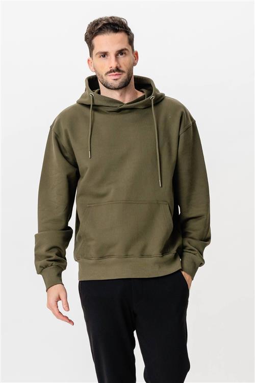 Heavy Hoodie - Army - M - TeeShoppen