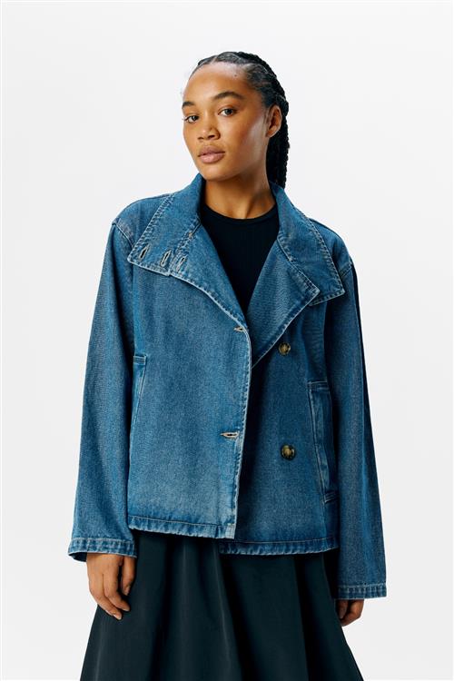 Tilla Gro L/S Denimjakke - Medium blå denim - L - Object