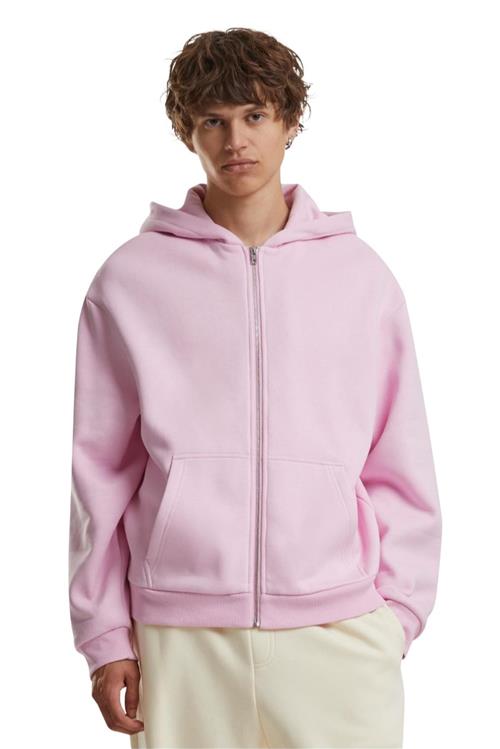 Everyday Zip Hoodie - Blød Pink - 5XL - TeeShoppen