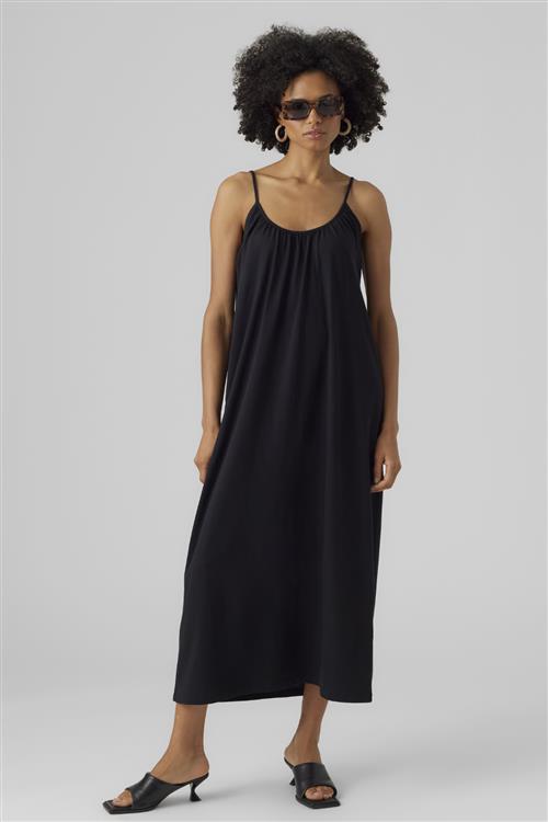 Luna Singlet Ankel Kjole - Sort - S - Vero Moda