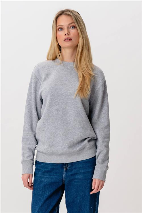 Heavy Crewneck - Grå - M - TeeShoppen