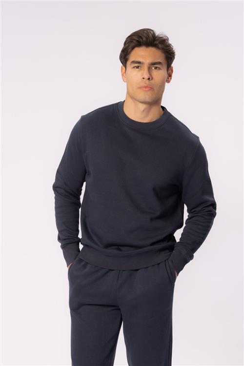 Essential Crewneck - Marineblå - M - TeeShoppen