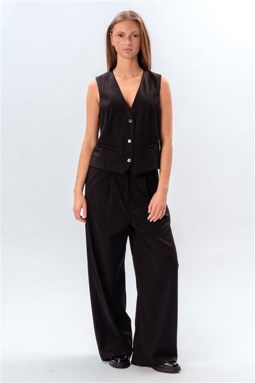 Nadia Vest og Pants (Sort) - Pakketilbud - Default Title - TEESHOPPEN