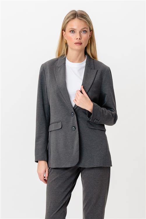 Performance Blazer - Mørkegrå - M - TeeShoppen