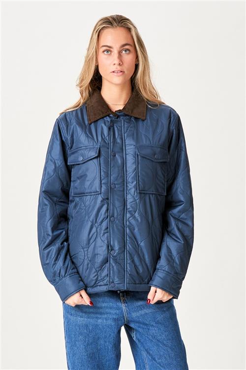 Ella Quiltet Jacket - Navy - XL - TeeShoppen
