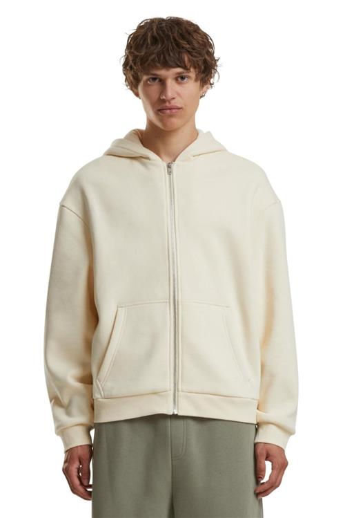 Everyday Zip Hoodie - White Sand - L - TeeShoppen