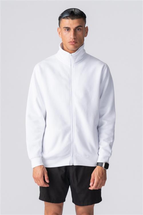 Ulan Sweat Zip Jakke - Hvid - M - Roly