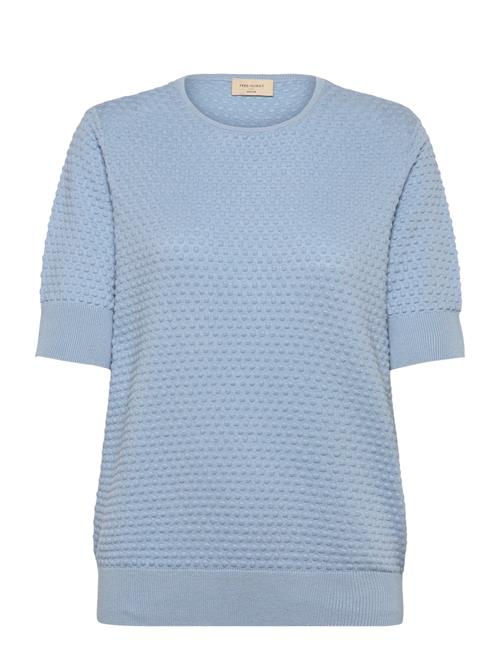 Pullover From Freequent In A Soft Material With A Dotted Texture. The Pullover H FREE/QUENT Blue