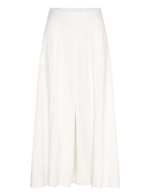 Maxi Skirt From Freequent In A Soft Linen Material. The Skirt Has A Simple Silho FREE/QUENT White