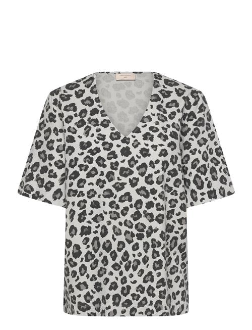 Blouse From Freequent In A Soft Material With Allover Leopard Print. The Blouse FREE/QUENT Patterned