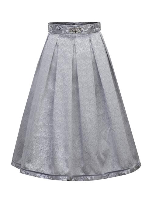 MARJO Dirndl-nederdel 'GY-8-Gisele'  navy / lysegrå / mørkegrå