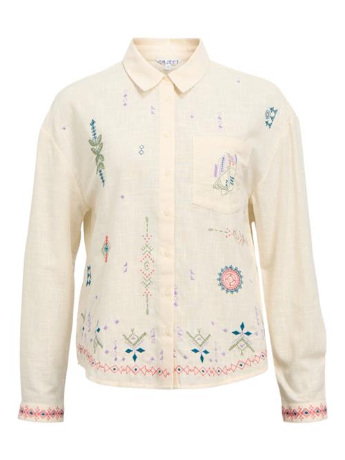 OBJECT Bluse 'OBJKeti'  sand / blandingsfarvet
