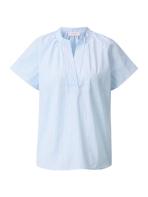 Rich & Royal Bluse  lyseblå / hvid