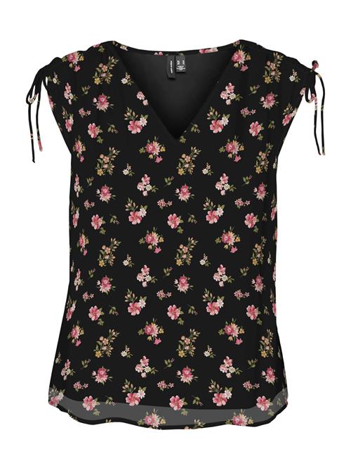 Vero Moda Petite Bluse 'VMSMILLA'  oliven / magenta / gammelrosa / sort