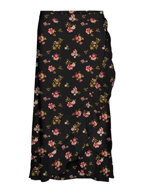 Vero Moda Petite Nederdel 'VMSMILLA'  oliven / magenta / gammelrosa / sort