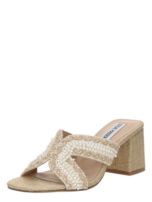 STEVE MADDEN Pantoletter 'Dolores'  beige / hvid
