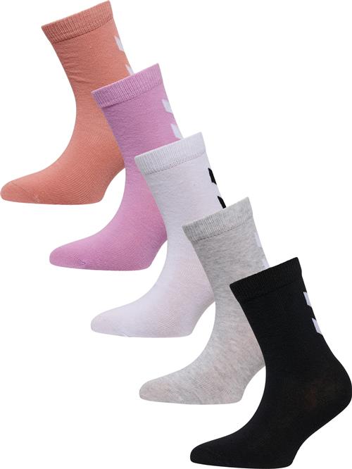 Hummel Sokker 'Make My Day'  grå-meleret / orange / lys pink / sort / hvid