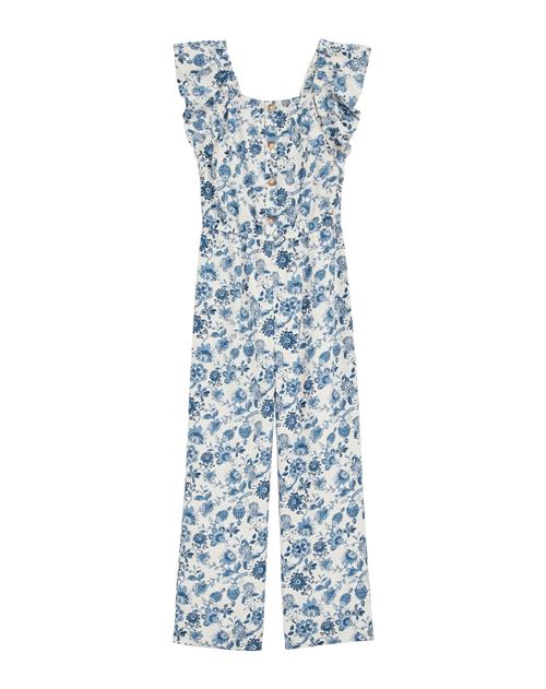 WE Fashion Overall  blå / hvid