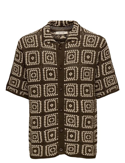 Onsbart Rlx 5 Ss Shirt Knit Noos ONLY & SONS Brown