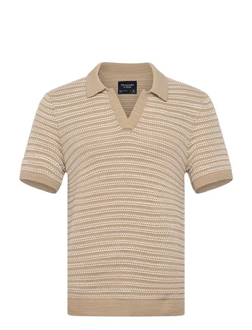 Se Anf Mens Sweaters Abercrombie & Fitch Beige ved Booztlet