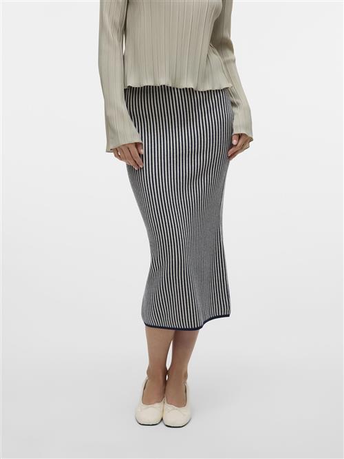 VERO MODA Nederdel  blå / hvid