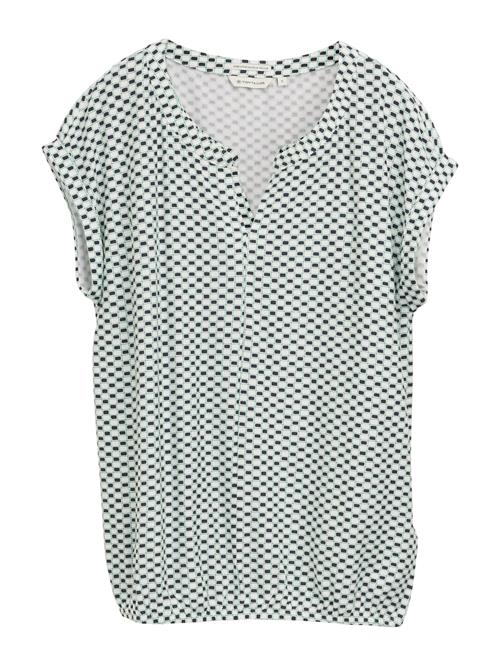 TOM TAILOR Shirts  grøn / sort / hvid
