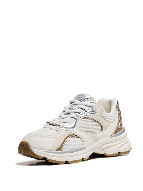 Bershka Sneaker low  lysebeige / guld / sølv / hvid