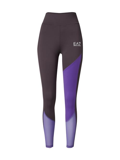 EA7 Emporio Armani Sportsbukser  brun / lilla / mørkelilla / hvid