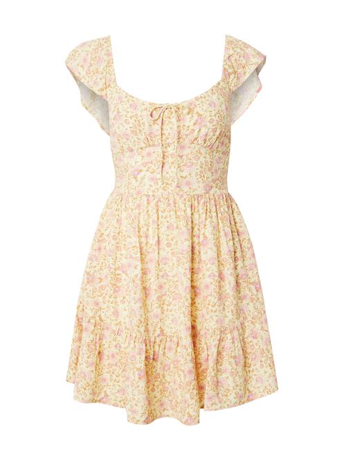 BILLABONG Kjole 'SWEET BOUQUET'  brun / lysegul / lilla / pastelpink