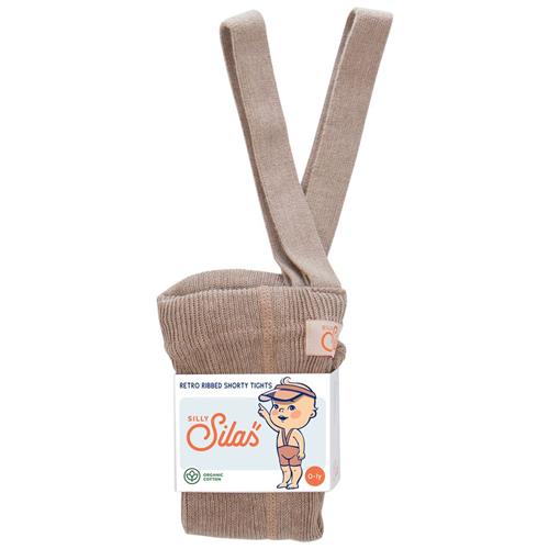Silly Silas GOTS Korte Fodløse Strømpebukser Peanut Blend  2-3 Y  Beige  2-3 år  unisex