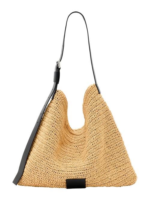 AllSaints Skuldertaske  lysebrun / sort