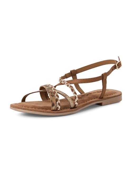 Tamaris Sandaler med rem  brun / cognac / guld