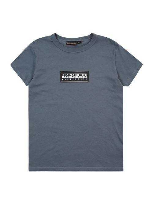 NAPAPIJRI Shirts 'K S-CHAMOIS'  basalgrå / sort / hvid